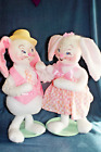 Annalee 20 Easter Parade Spring Couple Girl And Guy Bunny Rabbits Mobilite 2003