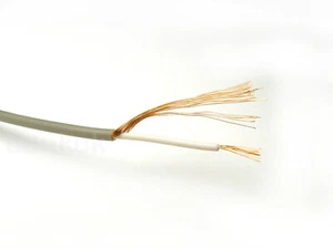 5M - Cable de conexión de audio blindado de un solo núcleo 99,999% OFC gris pantalla mono - Imagen 1 de 2