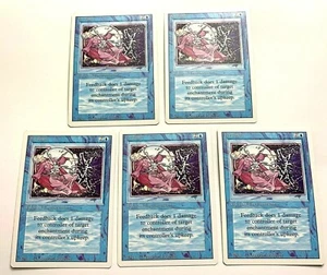FEEDBACK MTG Revised 5x Playset Magic the Gathering Cards - Picture 1 of 4
