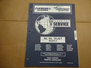 1996 OMC 35Jet 40 50 HP outboard parts catalog book Johnson Evinrude 438204 - Picture 1 of 3