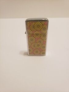 Durolite wind proof Lighter with Daisies NEW