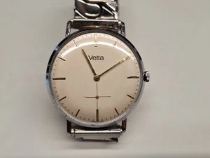 Vetta orologio vintage uomo o donna meccanico carica manuale 34 mm cal. 320 - Foto 1 di 12