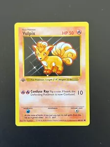 Vulpix 68/102 WOTC Base Set 1ª Edición De Colección No Holo Común Tarjeta Pokemon AA2 - Imagen 1 de 8