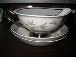 Syracuse Harmony Pattern Creamer and Plates - Picture 1 of 4