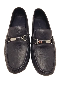 Cole Haan Men Provincetown Driver Navy Blue Pebbled Loafers Shoes C26630 10.5M - Picture 1 of 9