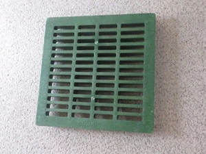 NDS 24 in. Square Drainage Catch Basin Grate in Green - Picture 1 of 3