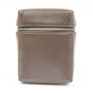 LOUIS VUITTON Ray Pouch Clutch Bag Monogram Glace Leather Brown M46550 79527 - Picture 1 of 17