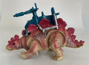 Vtg Dino Riders Bootleg Dinosaur Toy With Laser Turret Saddle Beastrider Wind Up - Picture 1 of 16
