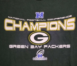 Retro Style NFL Green Bay Packers " NFC Conference Champions " Men's L T-shirt  - Picture 1 of 10