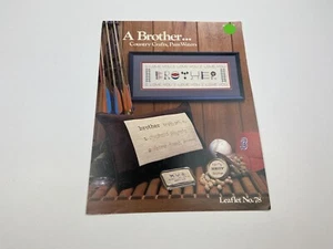 Pam Waters A Brother Country Crafts Counted Cross Stitch Pattern Vintage - Picture 1 of 3
