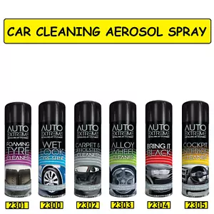 Car Cleaning Aerosol Spray Interior & Exterior Car Durable Shine Cleaning Kit - Picture 1 of 13
