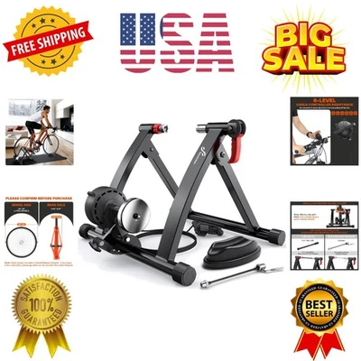 Bike Trainer - Magnetic Stationary Bike Stand for 26-28" & 700C Wheels - Adju... - Image 1 of 4