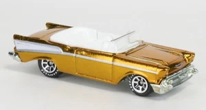 Hot Wheels Classics Series 2 1957 Chevy Bel Air Convertible, Gold, loose - Picture 1 of 3