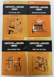 Carpenters and Builders Library Books Audels Vol. 1-4 1978 4th Edition Hardback - Picture 1 of 24