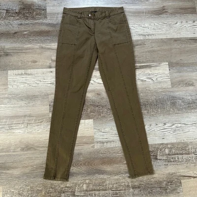 Pantalones ajustados J.Crew City Fit algodón oliva elástico carga utilitario 00 nuevos con etiquetas Foto 1 de 4