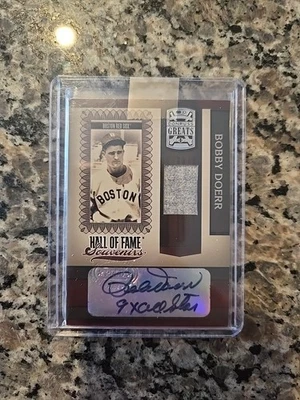 Футболка с автографом Бобби Доерра 2005 Donruss Greats - Изображение 1 из 2