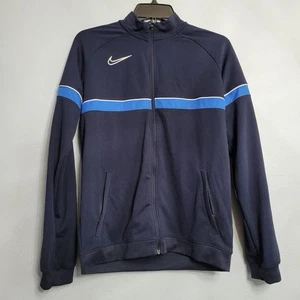 NIKE Dri-FIT Academy 21 Knit Trainingsjacke dunkelblau weiß gestreift Fußball XL - Bild 1 von 9