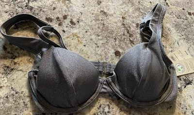 Top de natación con aros de hilo de lúrex No Boundaries para mujer talla XXS (00) juniors Foto 1 de 3