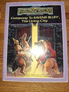 TSR: AD&D Forgotten Realms Module LC1 - GATEWAY TO RAVEN'S BLUFF : THE LIVING CI - Picture 1 of 3