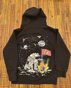 Buc-ee's Landing On Moon Space Black Hoodie Pullover Sweatshirt Gr. Youth Medium - Bild 1 von 6
