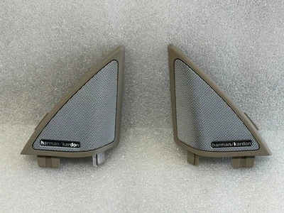 2010 2011 2012 2013 MERCEDES E350 E550 C207 TWEETER SPEAKERS + COVERS ALMOND - Image 1 of 4