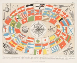 Seewesen. Flaggen der seefahrenden Nationen, Sst. Realismus Unbekannt (19.Jhd) - Picture 1 of 5