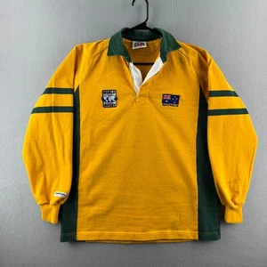 Australia Rugby Shirt Mens XL Barbarian Heavy Cotton Long Sleeve Jersey - Picture 1 of 22