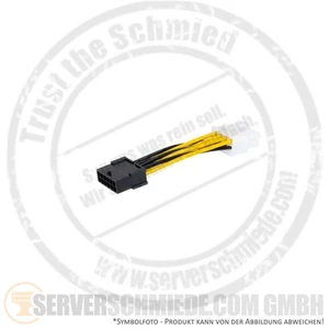 AIC 5cm GPU Adapter Kabel cable 1x 12V-2x6-pin female to 1x 8-pin EPS / CPU male - Bild 1 von 3