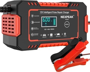 NEXPEAK NC101 Car Battery Charger, Smart Trickle Charger 12V 6A 6Amp - Picture 1 of 12