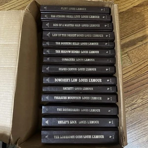 LOUIS L'AMOUR LEATHERETTE BOOKS Lot Of 14 - Picture 1 of 6