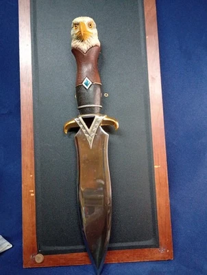 Franklin Mint Bald Eagle Knife 14" Wall display - Image 1 of 4