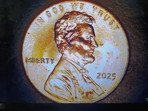 2025 Lincoln Memorial Cent W/ Strike Thru. MS Cond. See Pics - Picture 1 of 5