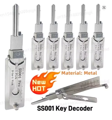 1pcs Stainless Steel Key Decoder SS001 O-ring Pickup Kit Pickup Hand Tool Main - image 1 of 4