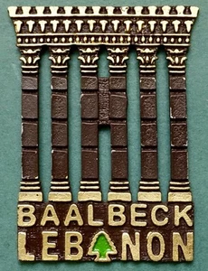 Souvenir Fridge Magnet Baalbeck Roman Temple Of Jupiter Lebanon - Picture 1 of 1