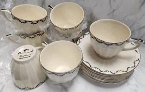 Crown Ducal Early English Cup/Saucer Ware, Set of 7 Pcs, England, Pat. Pending - Picture 1 of 19