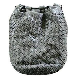 Bottega Veneta Black Women's Bag Purse Leather Woven suede Lined - Picture 1 of 16