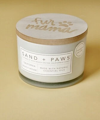 Vela Sand & Paws California Beach House, 12 oz, neutraliza el olor de las mascotas Foto 1 de 2