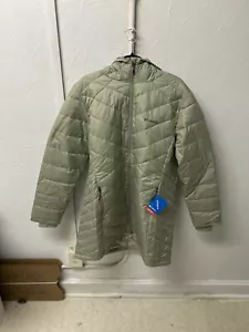 Columbia Women's Heavenly Long Hooded Jacket Casual Winter Solid Green Size XXL - Picture 1 of 6