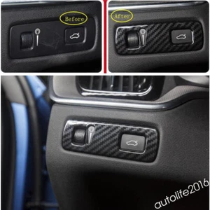 Kit de cubierta de botón de interruptor de luces de cabeza accesorios ABS apto para Volvo XC60 2018-2024 - Imagen 1 de 12