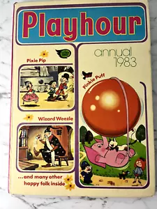*SCARCE* "Playhour Annual 1983" 1st edition, 1st impression - HB printed boards - Picture 1 of 6