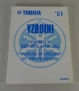 Manual De Taller Yamaha YZ 80 (H) Motocicleta De Tierra Desde 07/1980 - Imagen 1 de 3