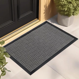 Front Door Mat, Heavy Duty Durable Welcome Mat for Outdoor Indoor, Dirt Trapper - Picture 1 of 8