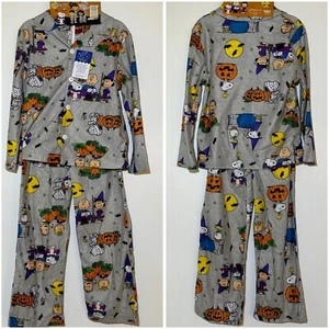 Peanuts Kids Halloween Pajama Set Long Sleeve Top And Pants Size 6 NEW! - Picture 1 of 6