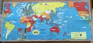 Vintage Historic Pictorial Map World War II Dated Events June 6 1944 sample map - Picture 1 of 16