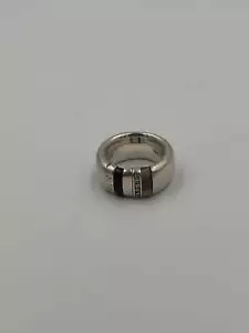 Eleganter Joop Silber 925 Ring mit Schwarze-Grauen Akzenten und Zirkonia Steinen - Bild 1 von 8