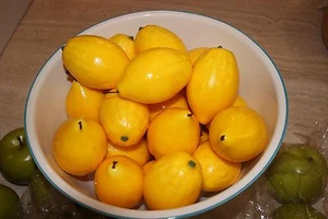 Artificial Lemons for Decoration - Set of 12 , BRAND NEW  - Picture 1 of 8