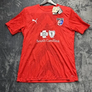 Puma Dry Cell Soccer South Carolina Mens Red Jersey Shirt Large Slim Fit Nwt - Picture 1 of 6