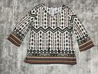 Cato Top Womens Large Top Native Navajo Style Tunic Stretch