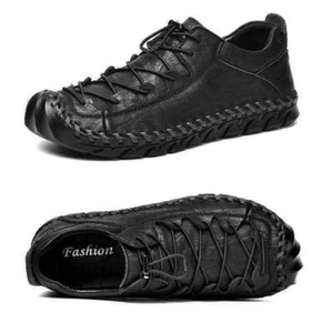 Men Sport Lace Up Casual Pump Work Flat Shoes Summer Breathable Sneakers Comfort - Picture 1 of 13