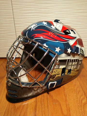Franklin NHL Washington Capitals Goalie Mask Youth - Signed No COA Cover